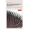 Ebony Wood Air Cushion Comb - Scalp Massager for Long Hair, Suitable for Men and Women