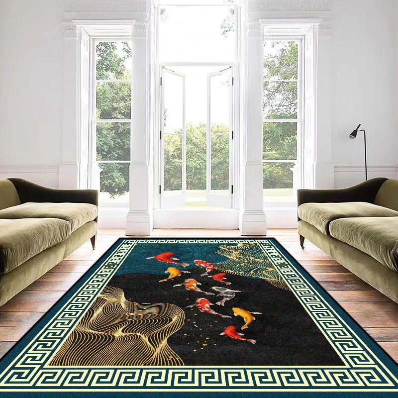 Modern 3D Luxury Decorative Rug for Living Room Large Size Easy Cleaning Room Decor Lounge Carpet Soft Non-slip Mat for Kids