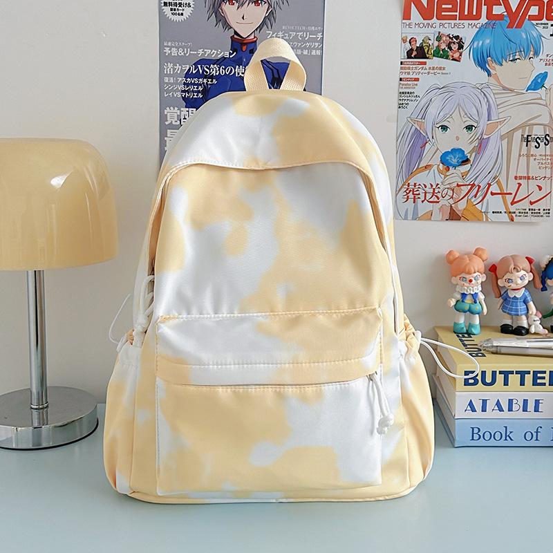 Schoolbag College Style Backpack Women's 1011 New Fashion Casual Tie-dye Travel Backpack Junior High School College Bag