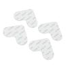 4 Pack Double Sided Carpet Tape Reusable Washable Heart Shape Slip Resistant Ultra Thin Area Rug