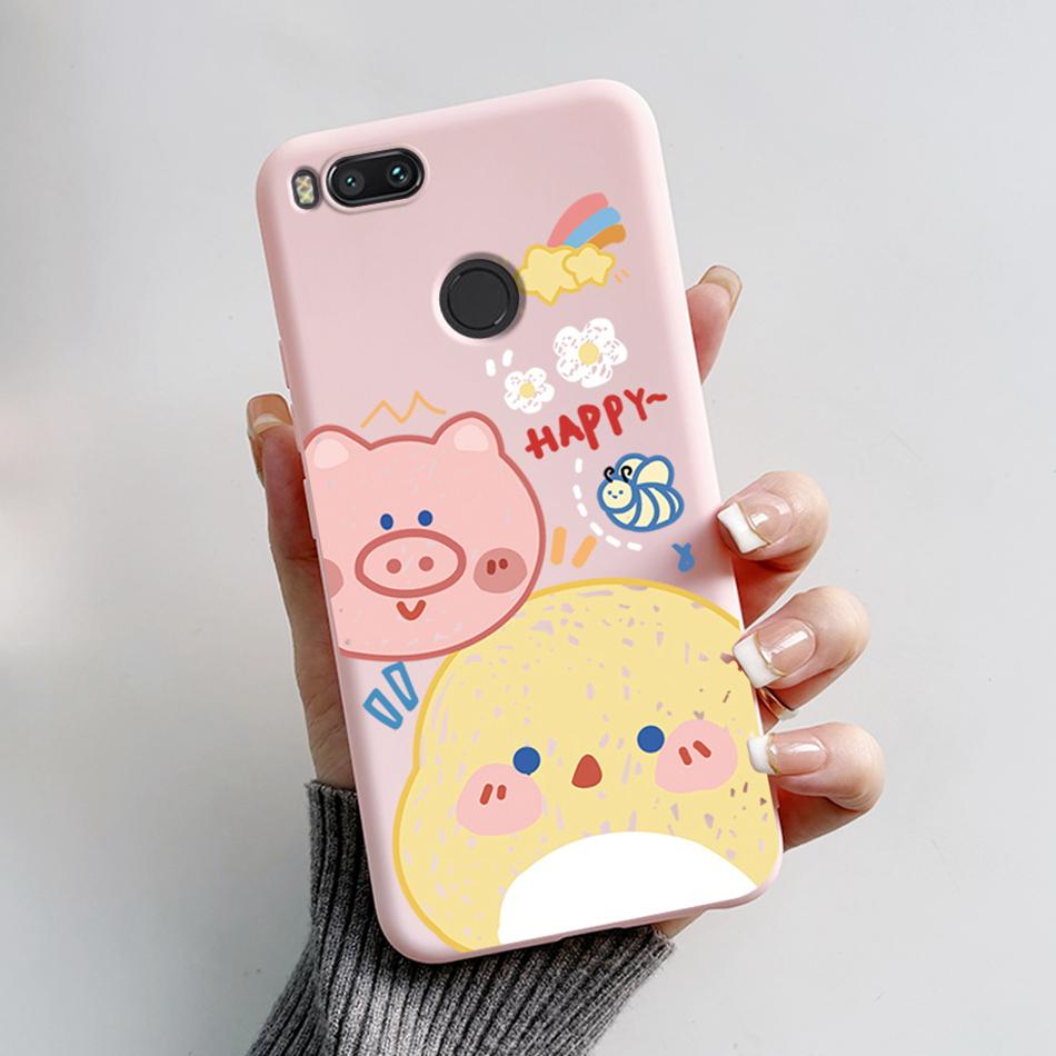 For Xiaomi Mi A1 Case Xiaomi Mi 5x Cute Bear Cartoon Frog Soft Silicone TPU Phone Back Cover Bumper For Xiaomi MiA1 Mi5X Fundas