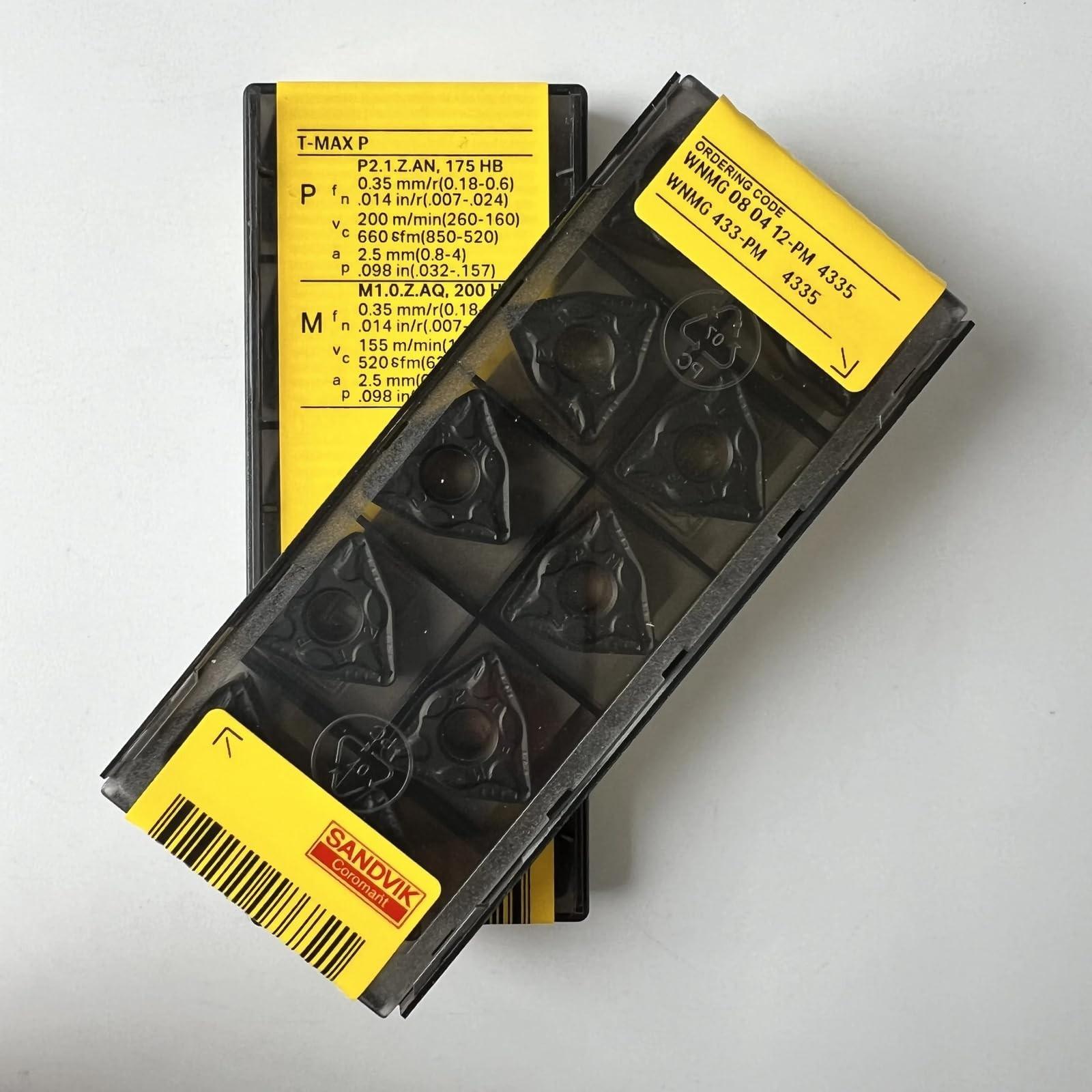

Original Sandvik / WNMG080412-PM 4335 /CNC lathe carbide blade tool 10 Pcs
