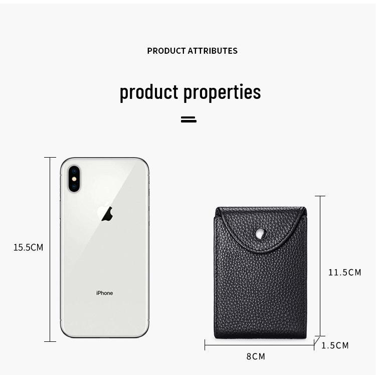 Genuine Leather Bi-Fold Wallet & Multifunctional Driver's License Holder with ID Slots & Card Sleeves