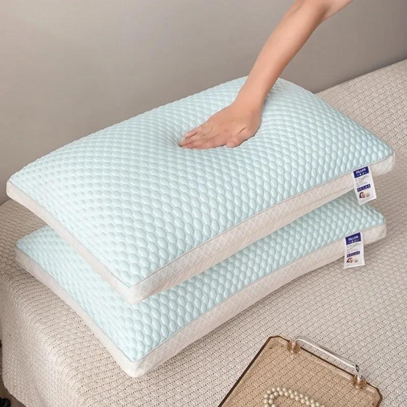 Summer Cool Bean Cool Feeling Ice Silk Neck Pillow for Children and Adults Dormitory Massage Pillow Core with Zipper Wholesale