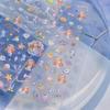 Laser Sliver Star Ocean Dolphin Whale Shoal of Fish Bubbles Sea Marine Organisms Nail Art Sticker Self Adhesive Manicure Decal