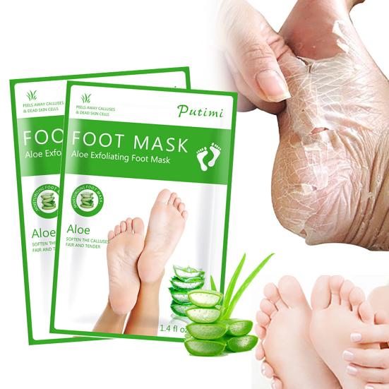 2Pcs Foot Covers Hard Dead Skin Removal Moisturizing Exfoliating Feet Skin Care