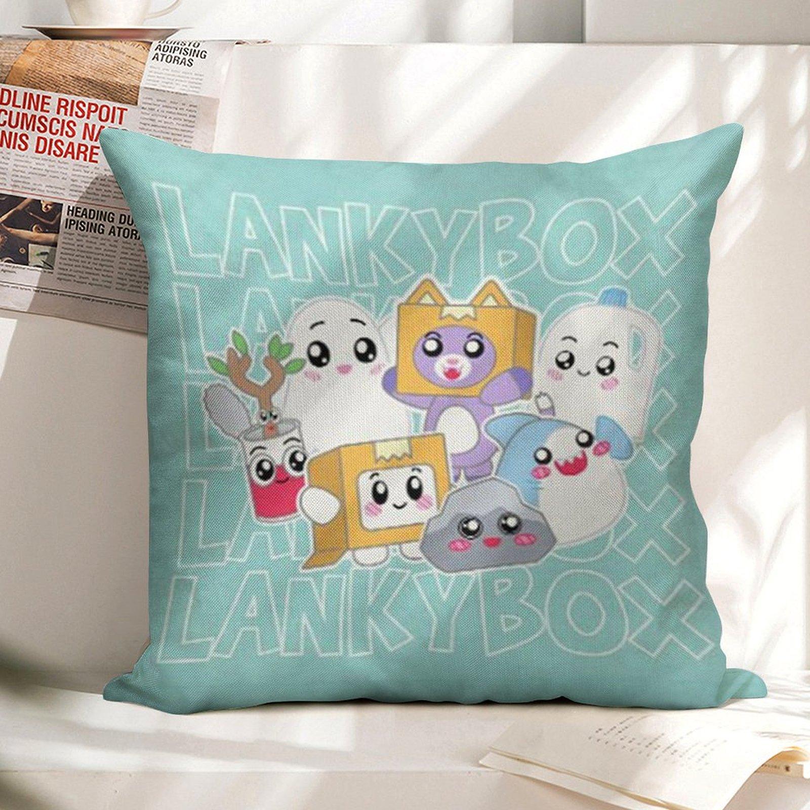 

Lankybox Rocky Pillow Cases Cute Cartoon Square Pillowcase For Couch Sofa Bedding Living Room 18x18 In 45cmx45cm