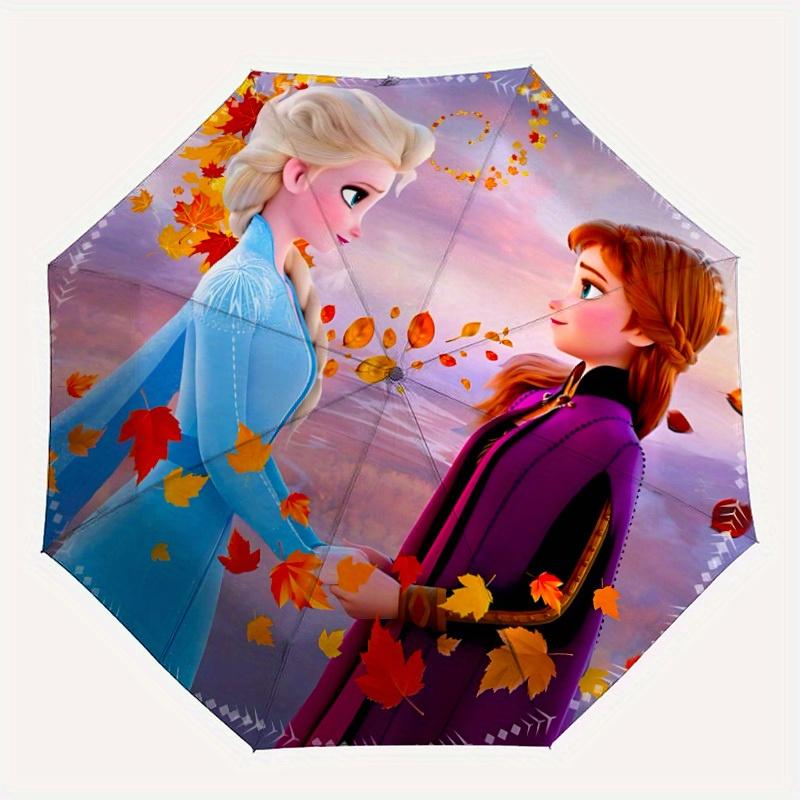 

1pc Elsa, Anna Automatic Umbrella | Portable Foldable 8-Rib Manual Open, Casual Accessory, Durable Canopy yy250823065