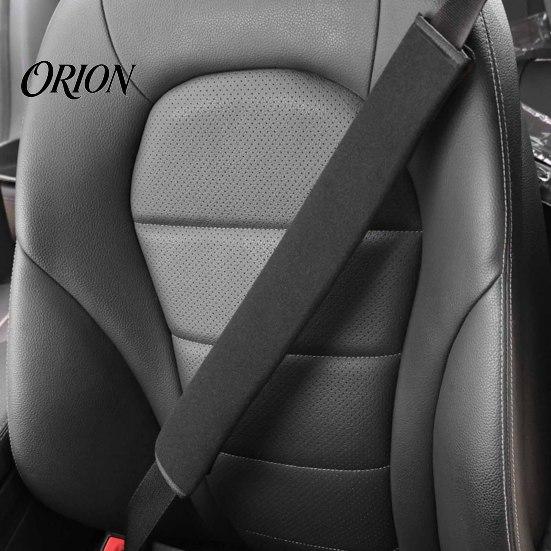 Black Protective Belt Sleeves Car Seat Shoulder Protector, Extended Breathable Polyester Pad, Quick Hook Protectors And Loop Installation Sleeve