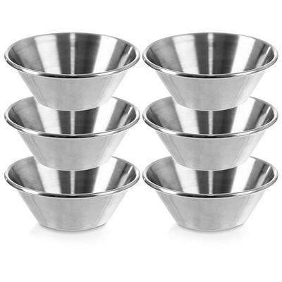 Steel Dip Sauce Bowl 6.5 Cm, 40 Ml 6 Pcs.