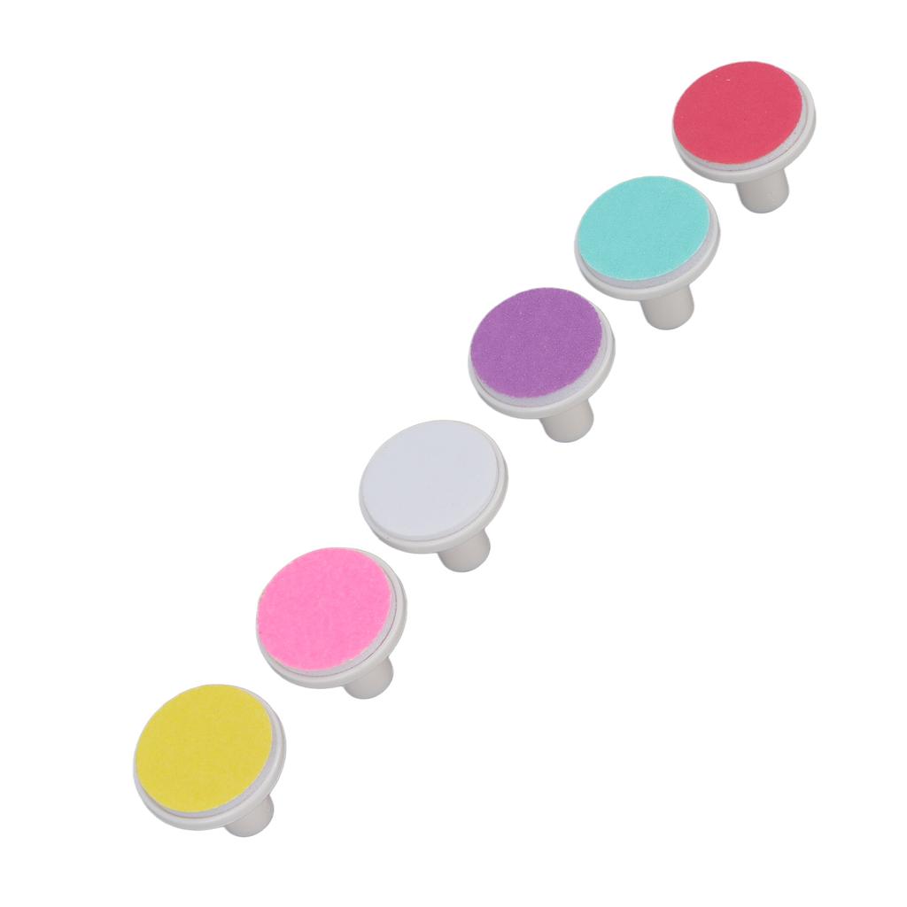 6 szt. Podkładek Zapasowych do Trymera do Paznokci Niemowlęcych Profesjonalne Elektryczne Pilniki do Paznokci Głowice Szlifujące Akcesoria