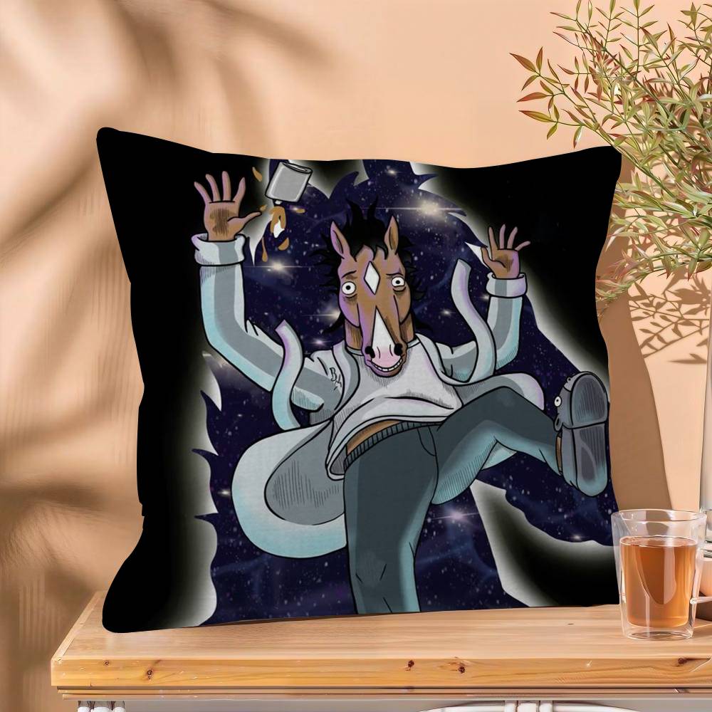 

Funny Anime BBoJack HHorsemans Cushion Cover Polyester Sofa Cushions Decorative Throw Pillows Home Decoration Pillowcover 30x30 cm