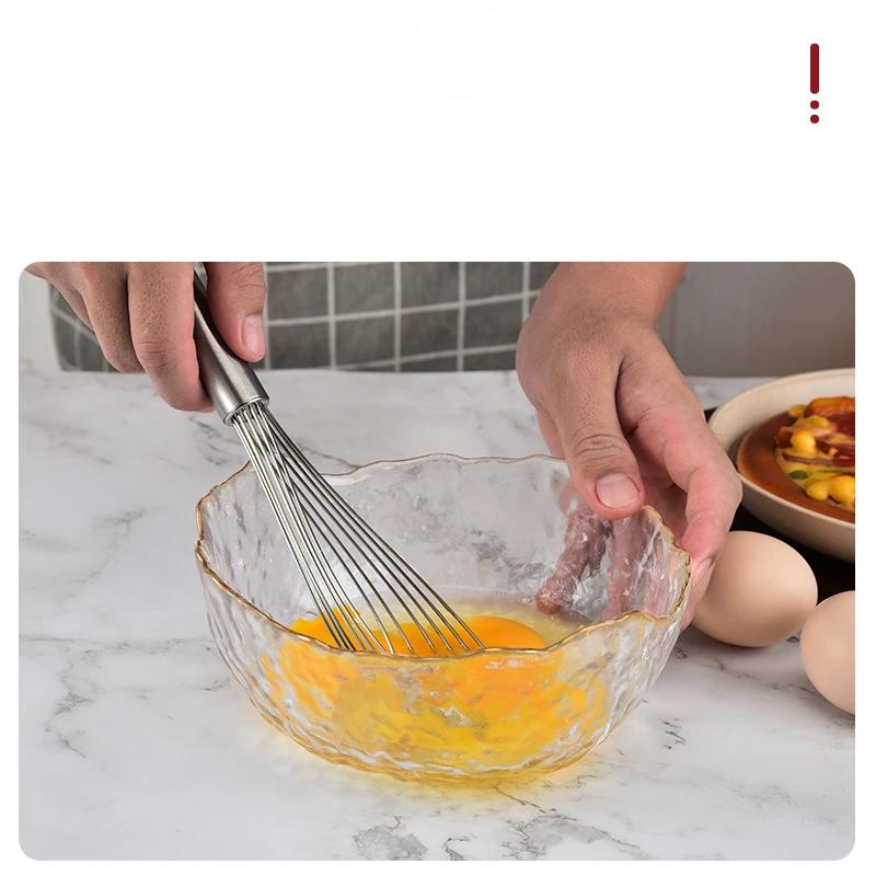 Kitchen Tools Stainless Steel Whisks Wire Blender Egg Wheat Flour Kitchen Wisks for Cooking Blending Beating Baking Accessories