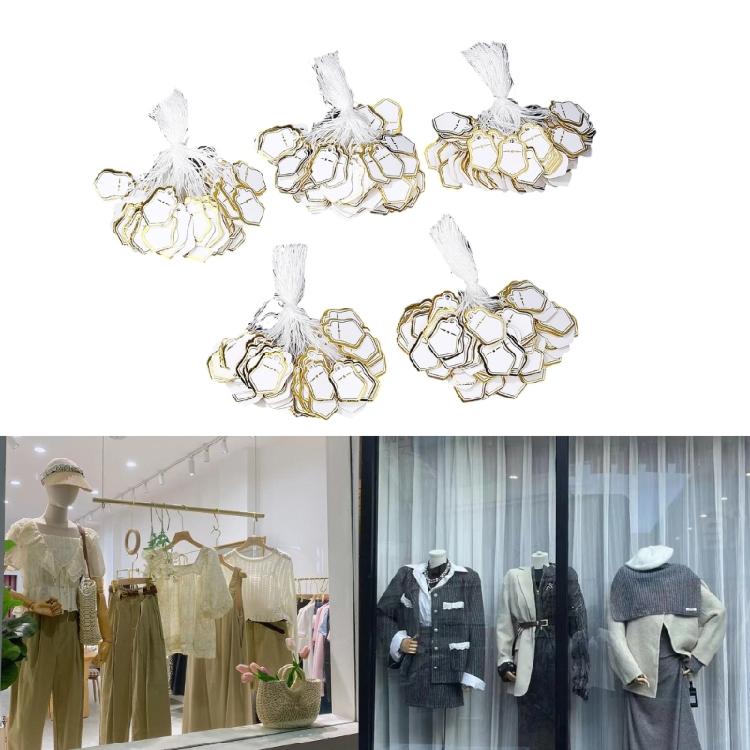 Stars Shaped Paper Price Tickets Jewelry Packaging Accessories Pre Cut Holes For Stringing High Quality Craft Paper Material