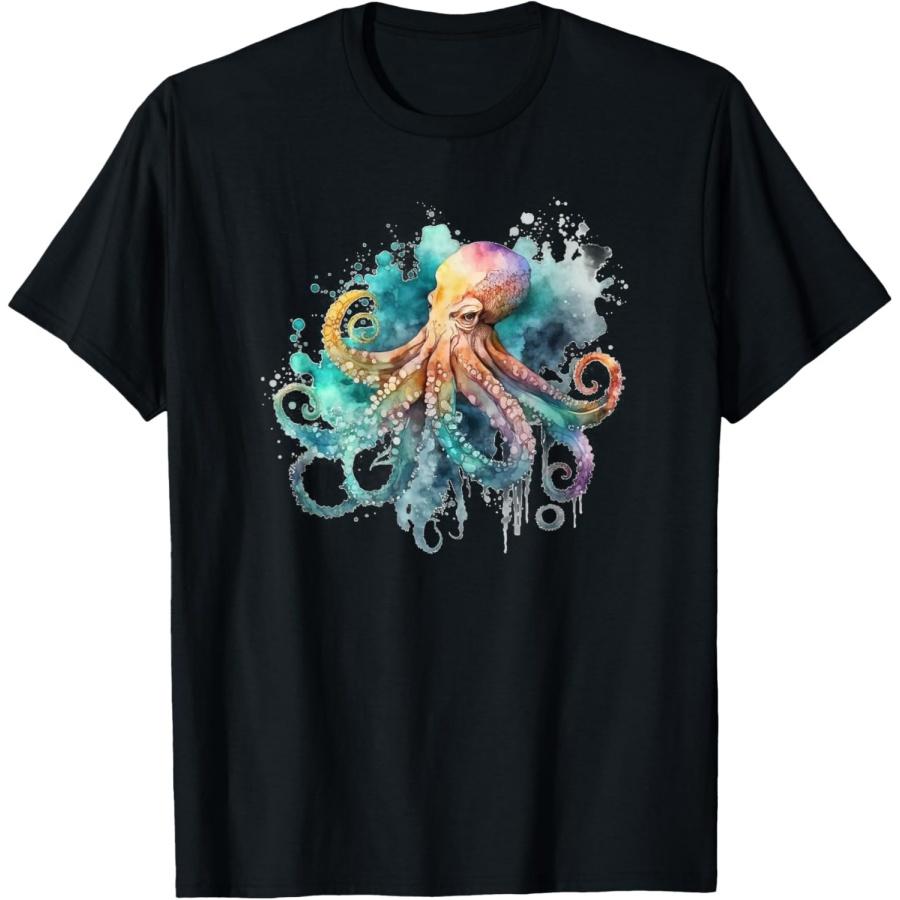 

Squid - Wonderful Underwater World Animals Animal Protection T-Shirt XXXXXL чорний