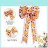Festive New Thanksgiving Maple Leaf Bow Decorations For Harvest Pumpkin Parties