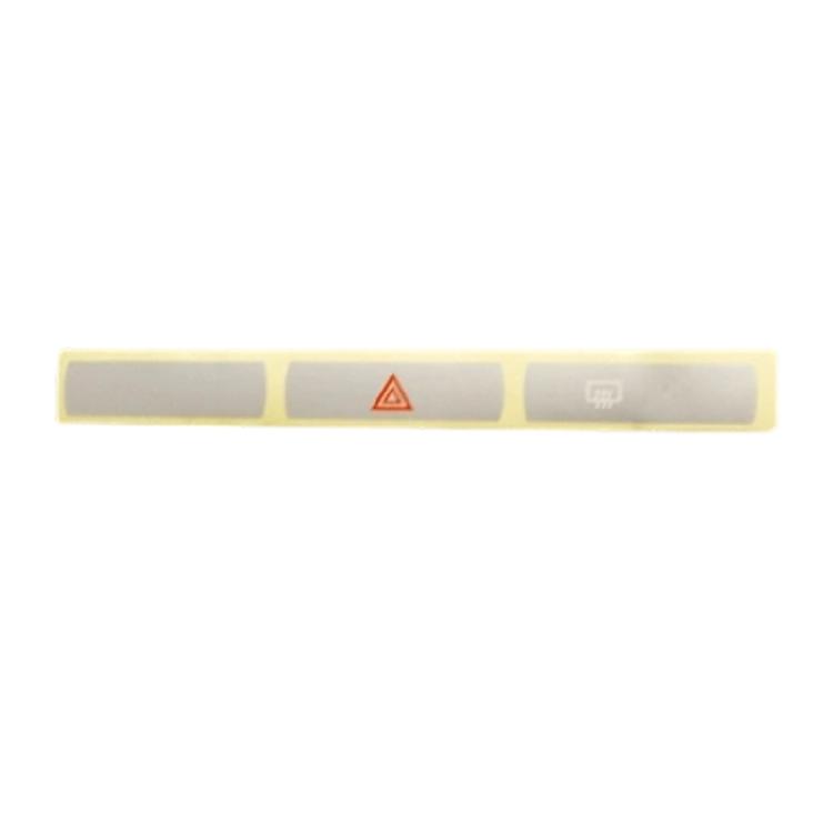 

Wear Resistant Steering Control Decal Not Slip Button Cover Accuracy Engineered PVC Smooth Fitment for Automotives