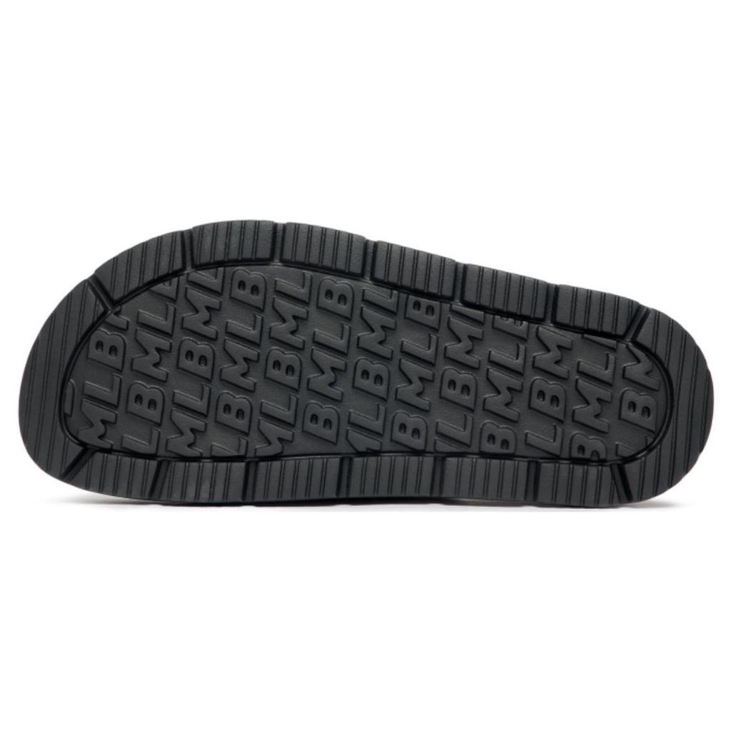 MLB Slipper Chunky Bouncer Non-Slip Durable Slide Sandals Unisex Footwear Black 3ALPCBT33-50BKS