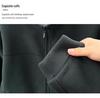 Men's Plus-Size Velvet Fleece Jacket - Autumn/Winter Outdoor Casual Stand Collar