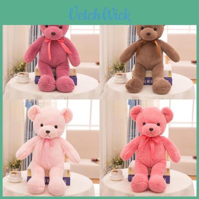 Entzückender Bunter Teddybär Plüschtier mit Weichem Kurzem Fell für Kinder und Mädchen