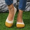 Korean Style Summer Soft Soled Single Shoes for Women Comfortable Knit Breathable Flat Shoes