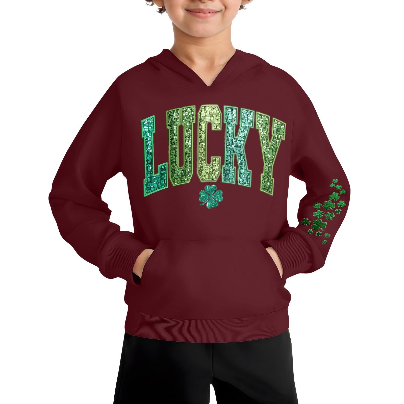 

Повседневная модная толстовка с длинным рукавом и капюшоном с карманом для мальчиков 90