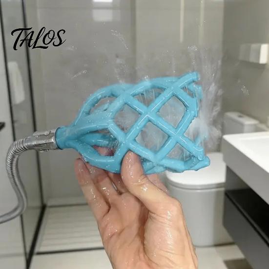 Handheld Shower Head Head, 3D Printed Hollow Woven Rainfall Sprayer, Clog-Free Bathroom Easy Clean Installation Accessory