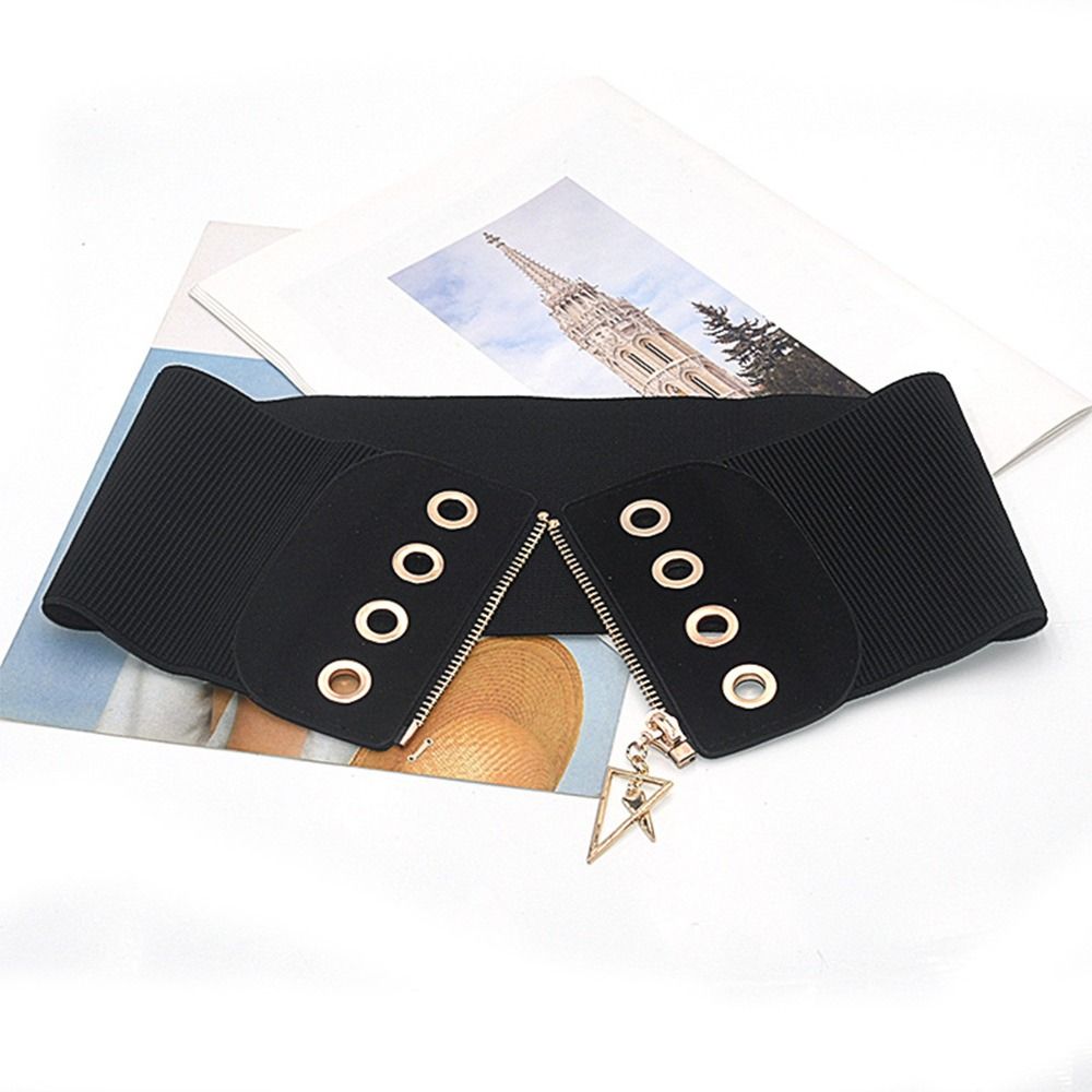 Elastic Elastic Corset Belt Black Dress Waistband Vintage Peplum Waistband  Wedding Party