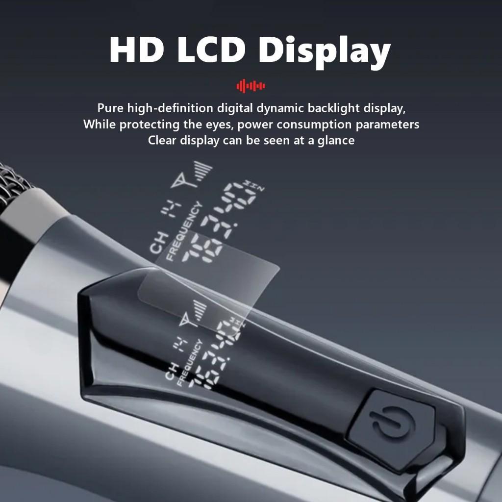Wireless Microphone Karaoke UHF Receiver Rechargeable Wireless Microphone For Speaker HomeKTV