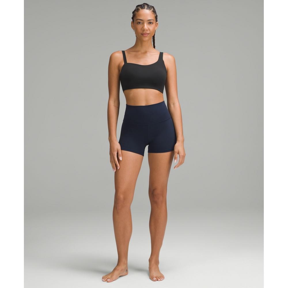 Lululemon Soft Foam Cup Asymmetrical Bra  Light Support  D DD Cup Black