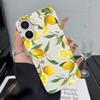 Lemon Fresh Fruit Couple Matching Silicone Case For Iphone 12 16 Plus 11 15 14 13 17 Pro Max Lovers Pair Phone Cover