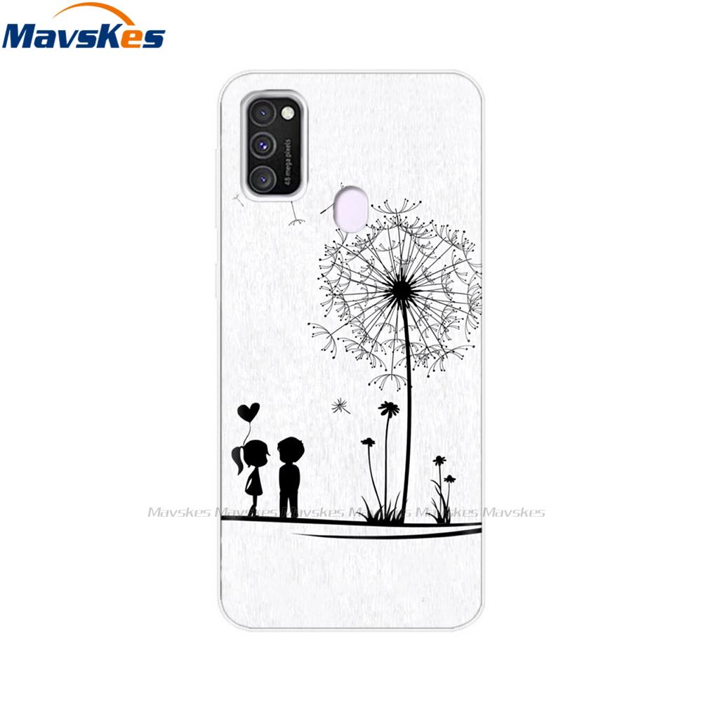 For Samsung Galaxy M21 Case Back Cover Soft Silicone TPU Phone Case For Samsung Galaxy M20 M21 M30 M30s M31 Case Cover Bumper