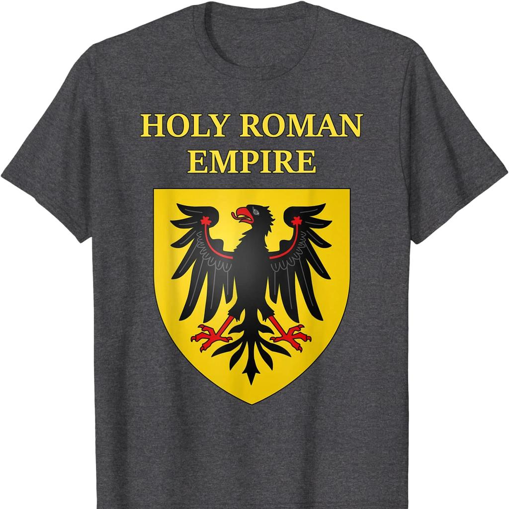 Holy RoUnisex Empire Imperial Coat of Arms T Shirt High Quality Cotton Large Sizes Breathable Top Loose Casual T Shirt S3XL
