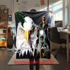 French legendary rock singer and actor Johnny Hallyday blanket soft home furnishing nap decoration four seasons warm Sherpa blanket U17