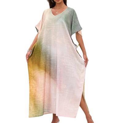 Women's Dress, Colorful Floral Prints, Vacation Loose Robe, Bikini, Sun-protective Smock