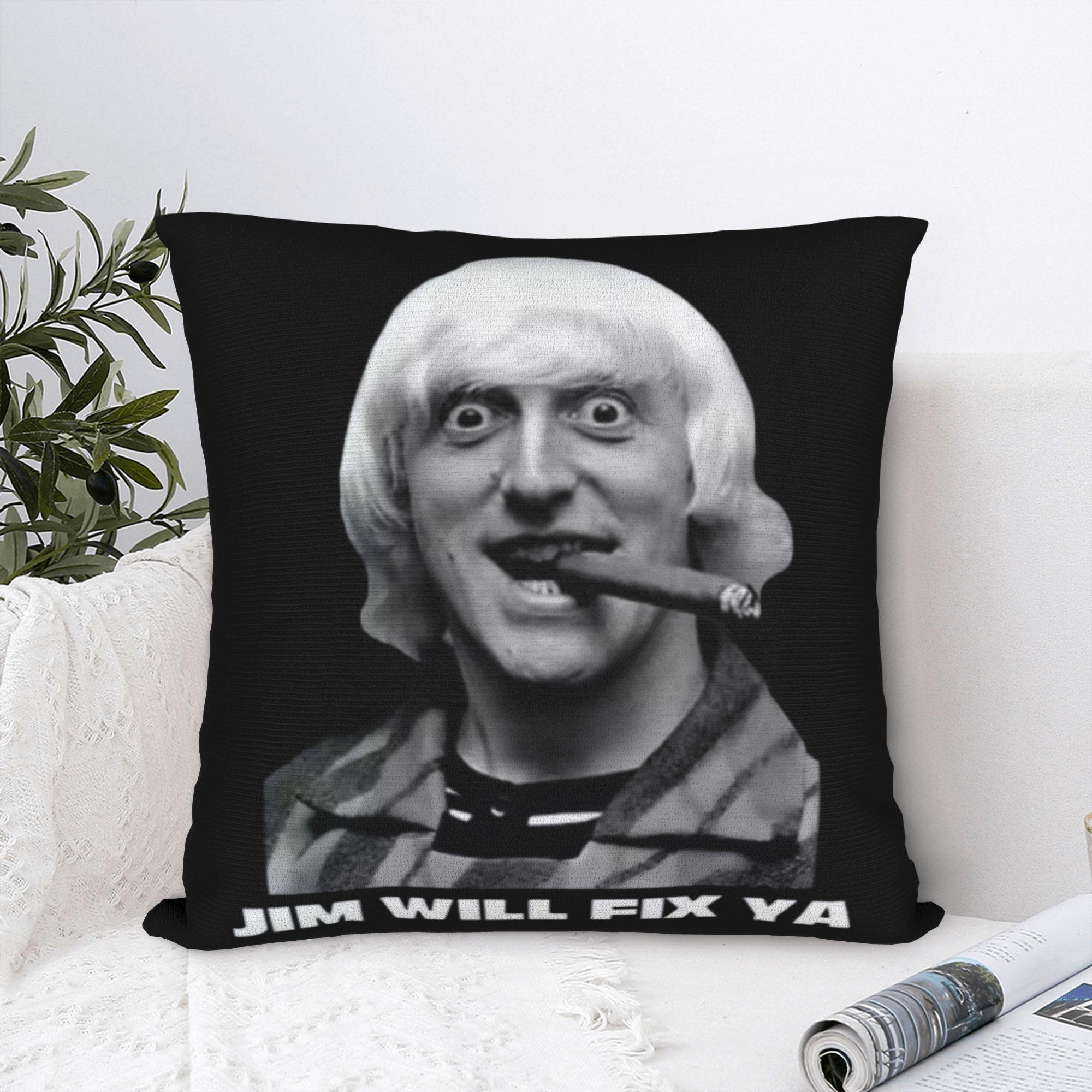 Helenal Unisex Jimmy Savile Pillowcase Polyester Cushion Cover Gift Throw Pillow Case Cover Seater Zipper 40*40Cm