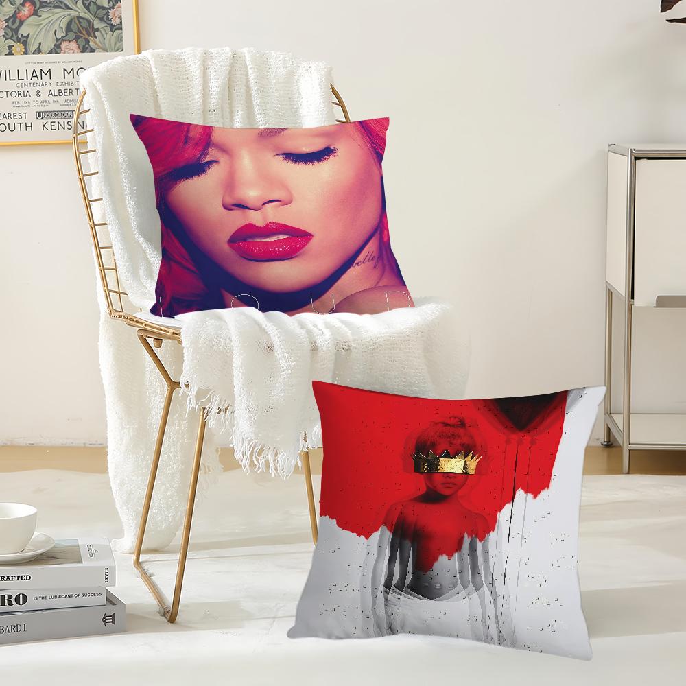 Famous Singer R-Rihanna Pillow Case Suitable For Bedrooms Living Rooms Cars Home Decoration