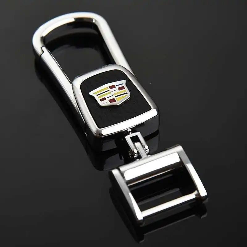For Cadillac ATS BLS CT4 CTS EXT SLS SRX XT5 XT6 XTS Escalade Deville DTS Fashion Car Metal Keychain Key Rings Holder Decoration