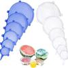 6-Piece Silicone Stretch Lids for Bowls - Multipurpose Kitchen and Refrigerator Use