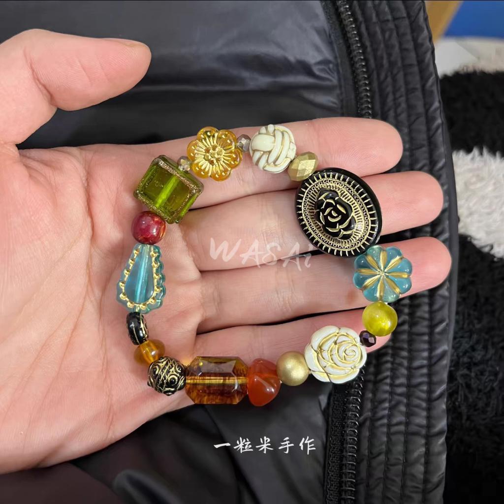 TX56 20g/Lot Niche Mixed Dreamy Cute Classical Bead Style Acrylic Spacer Texture DIY Handmade Beaded Material Jewelry Accessorie