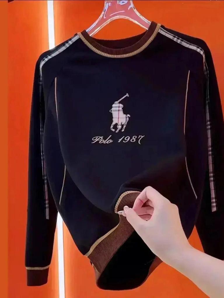 Men's Color Block Crew Neck Sweatshirt - Autumn 2025 Fashion Trend, Casual Long Sleeve, Versatile Heavy Duty Design