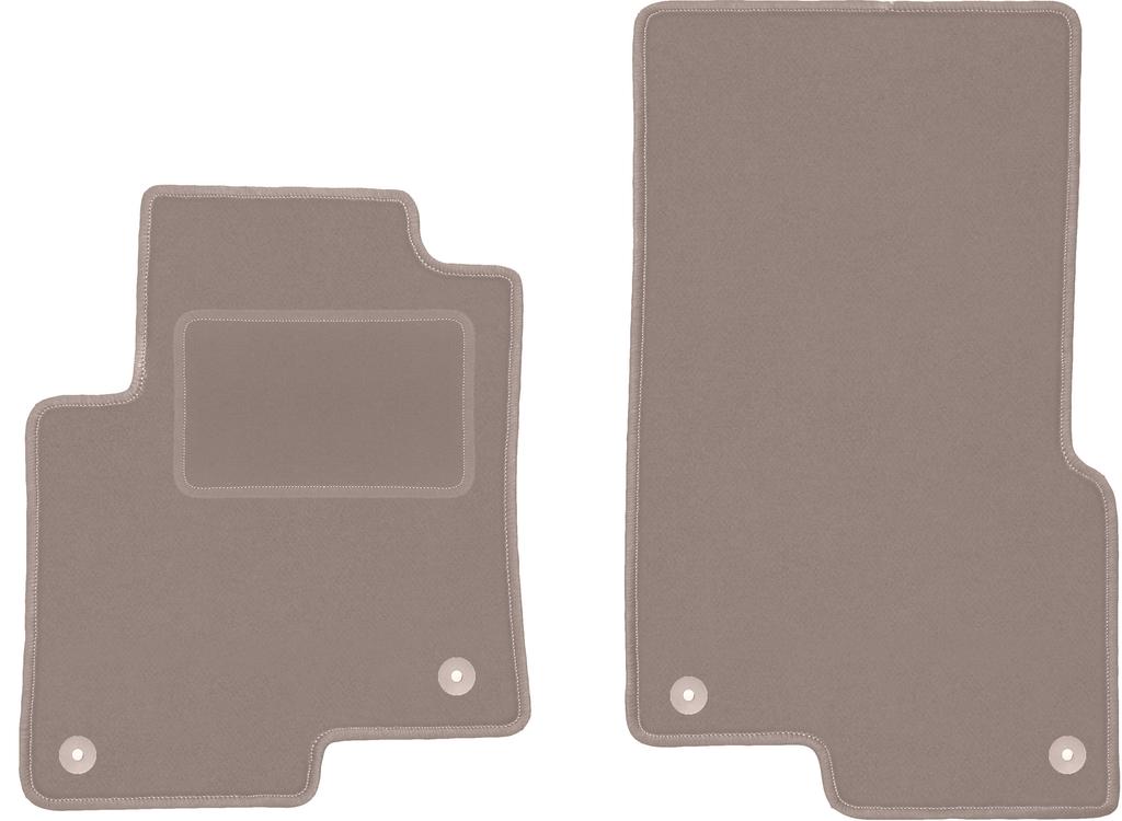 Beige Vordermatten für: Smart ForFour I Schrägheck (2004-2007)