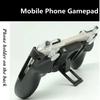 Portable Mobile Phone Gamepad Joystick Controller with Plastic Bracket for Aim Shooting Game Handle Phone Holder