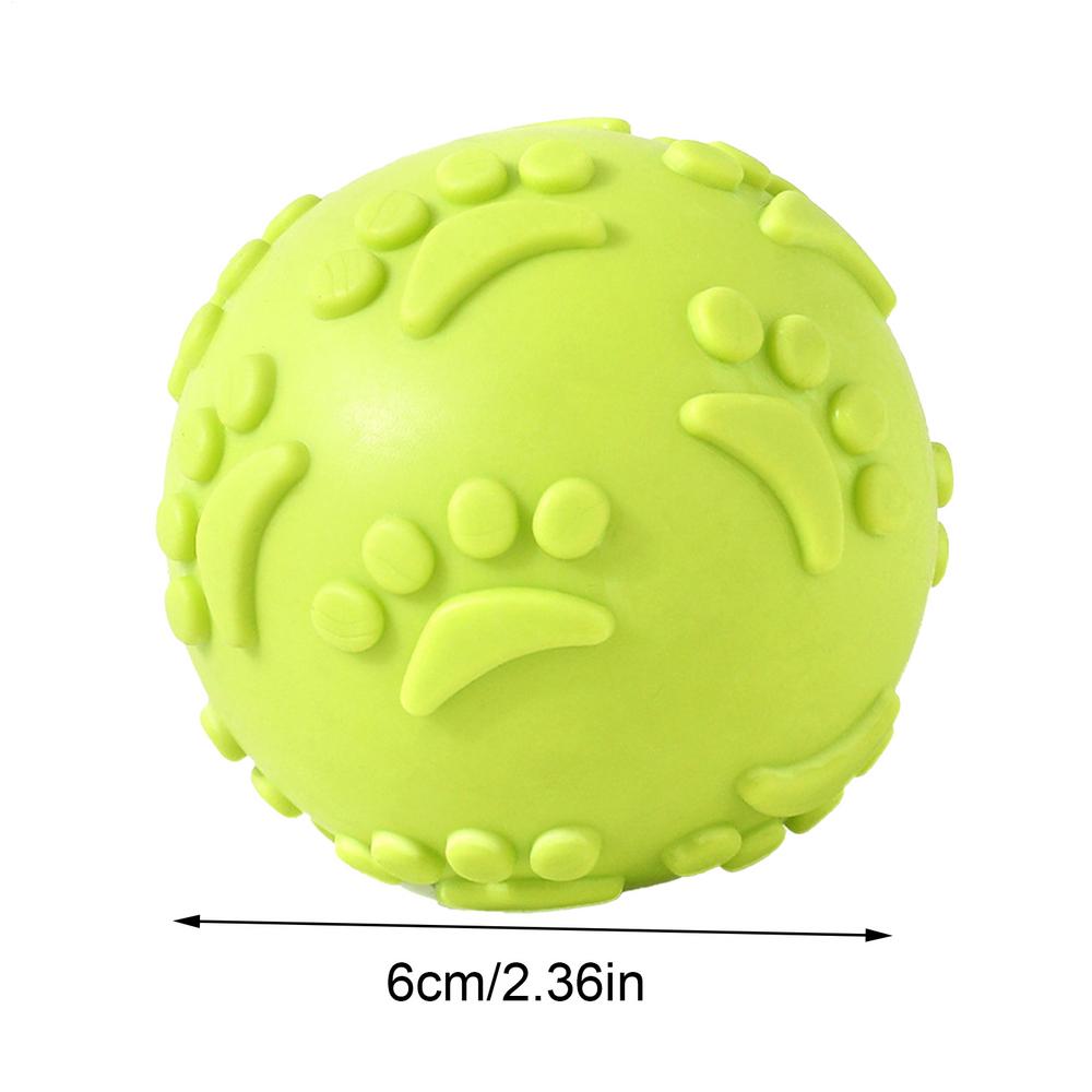 Dog Chew Squeaky Toy Ball Squeaker Chew Ball Toy Latex Indestructible Outdoor Squeak Dog Toys Teething Latex Pet Toys