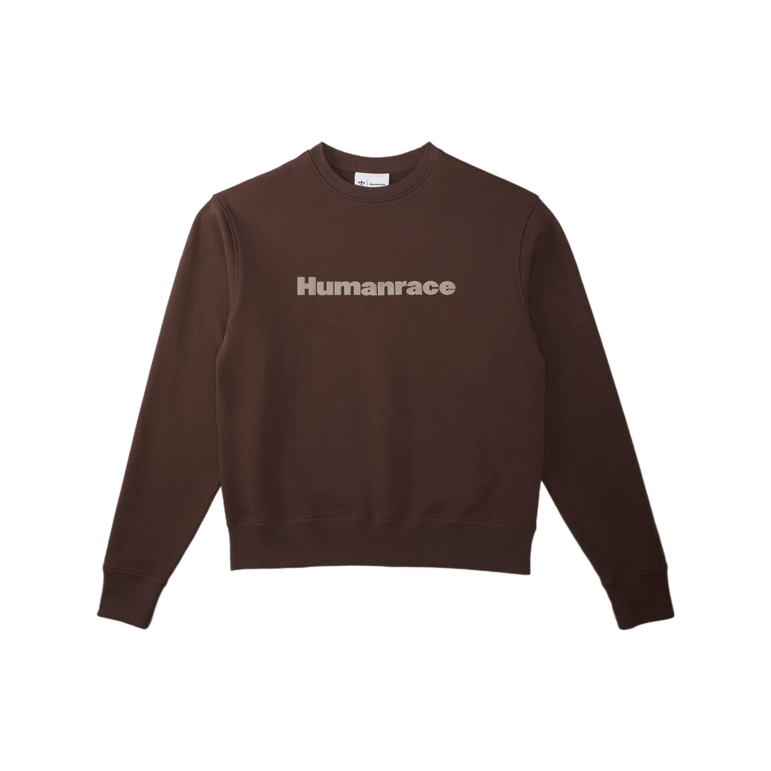 adidas x Pharrell Humanrace Logo Sweatshirt Brown Men s HI5541 XS