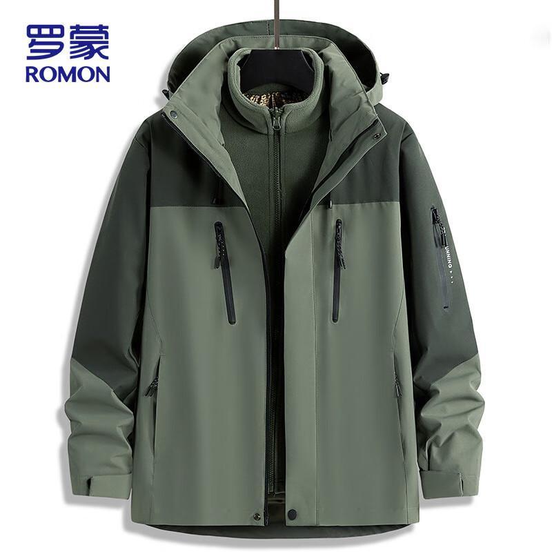 

Romon Men s 3-in-1 Outdoor Jacket XL