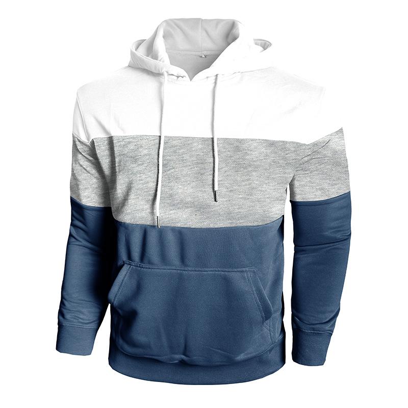 Autumn Winter Men's Sweatshirt Long Sleeve Casual Sports Contrasting Hoodie Man Hooded Sweatshirts Streetwear Jogging Tops