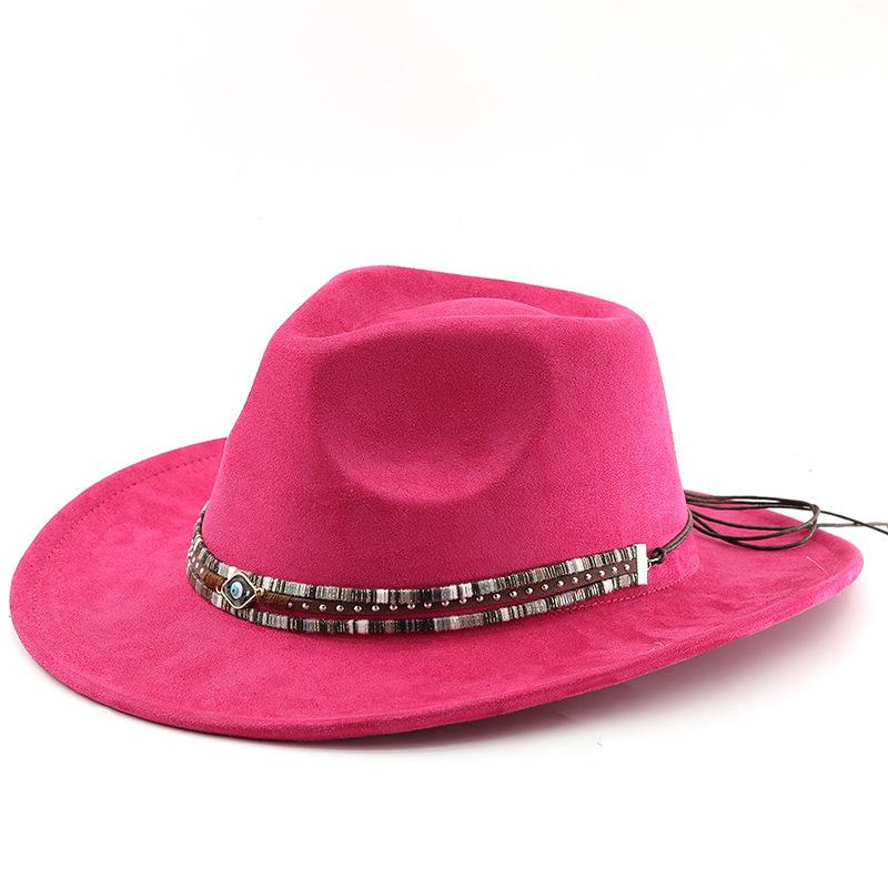 Bohemian style suede wool denim jazz