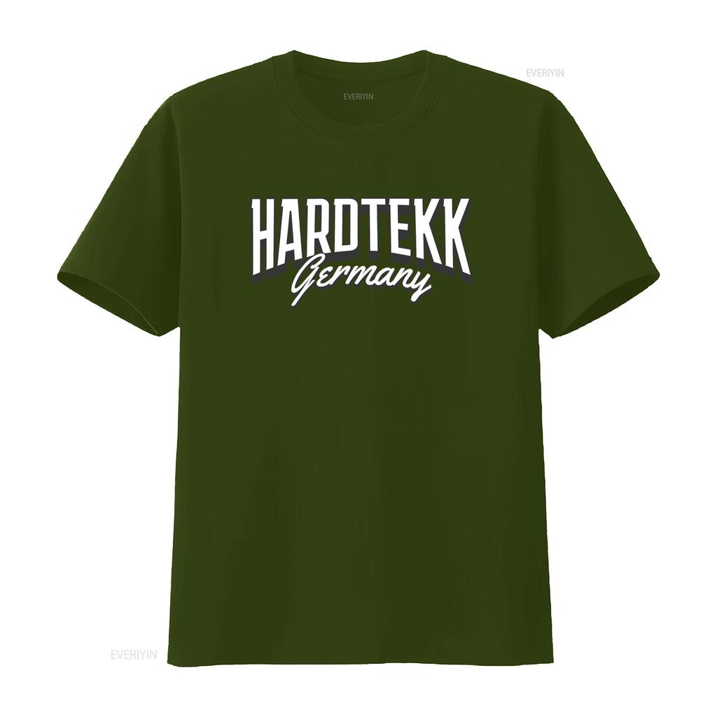 HARDTEKK Germany Techno Tekk Rave Fashion Streetwear Black T Shirt Stylish and Trendy for Lovers Vintage Washed Breathable