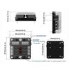 6/12 Way Blade Fuse 12-24V Car Boat Fuse Box Holder With Plastic Cover For Power Panel Board Camper Fuse1/2Pcs
